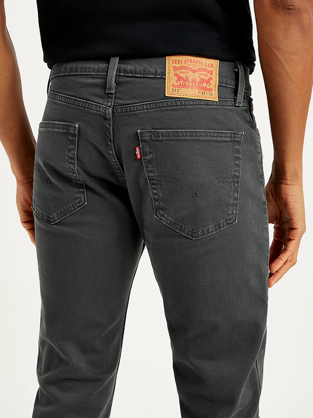 Men's 511 Grey Slim Fit Mid Rise Jeans - Image 5