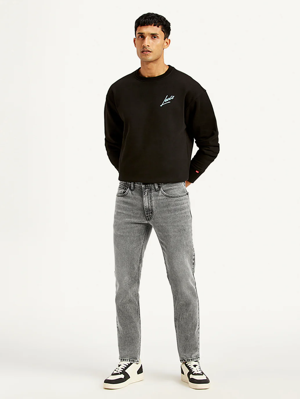 Men's 511 Grey Slim Fit Mid Rise Jeans - Image 2