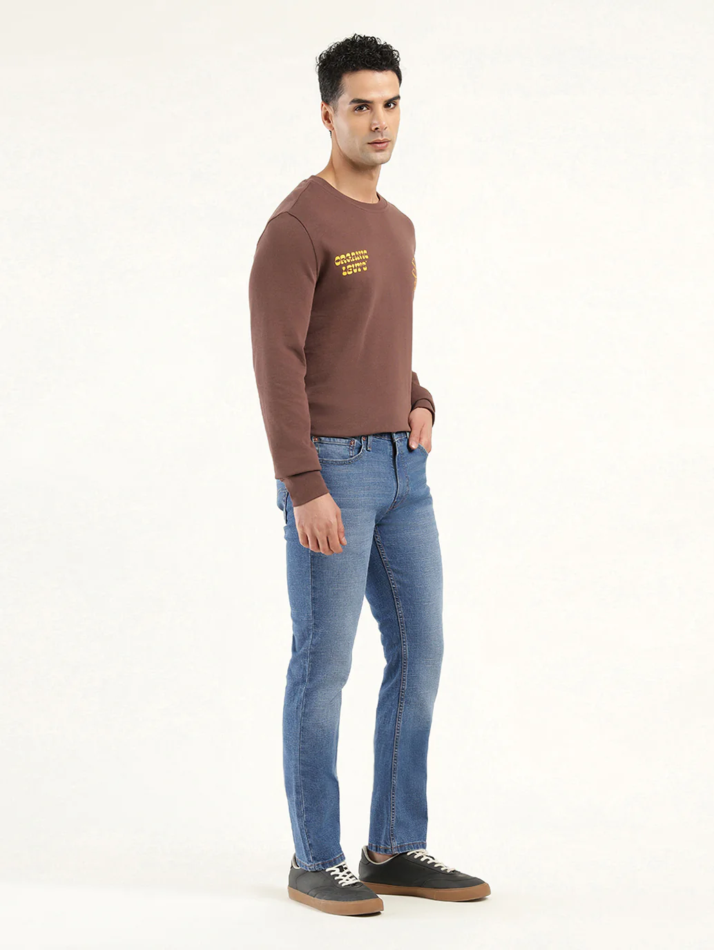 Men's 511 Indigo Slim Fit Mid Rise Jeans - Image 6