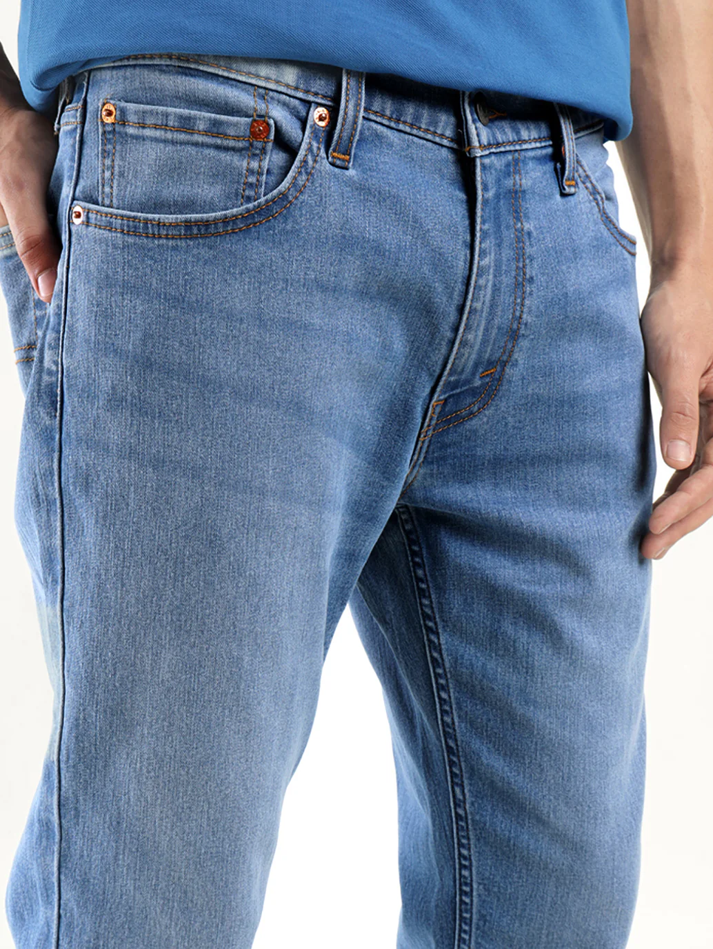 Men's 511 Indigo Slim Fit Mid Rise Jeans - Image 5