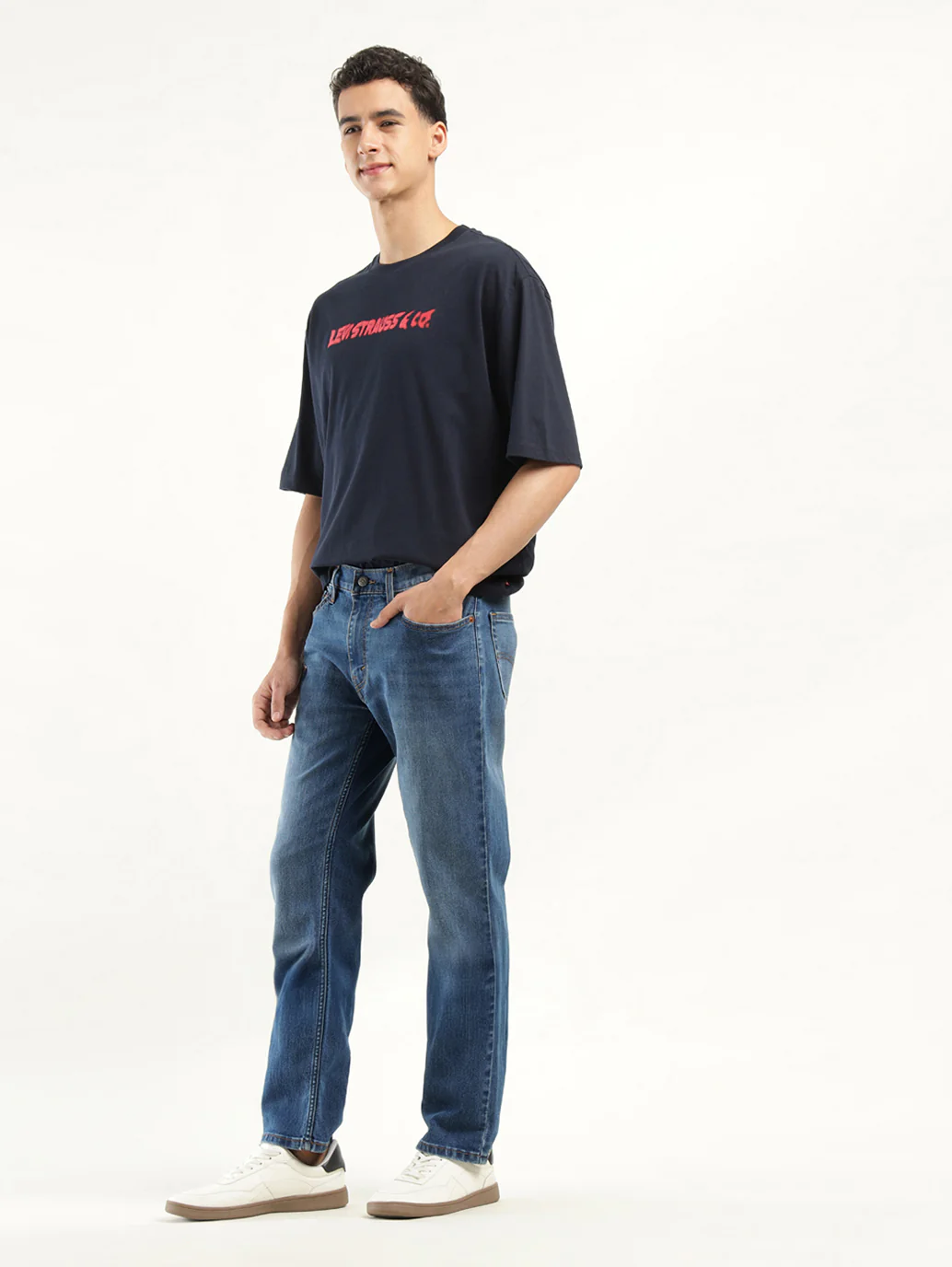 Men's 511 Indigo Slim Fit Mid Rise Jeans - Image 6