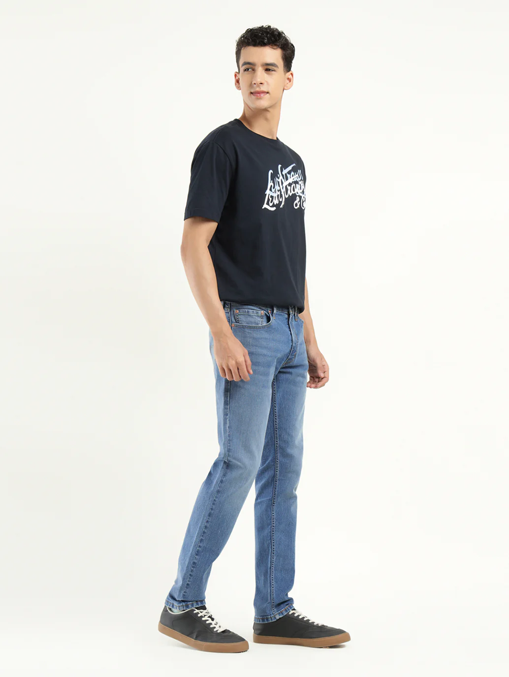 Men's 511 Indigo Slim Fit Mid Rise Jeans - Image 6