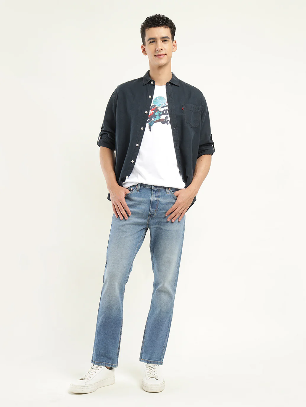 Men's 511 Indigo Slim Fit Mid Rise Jeans