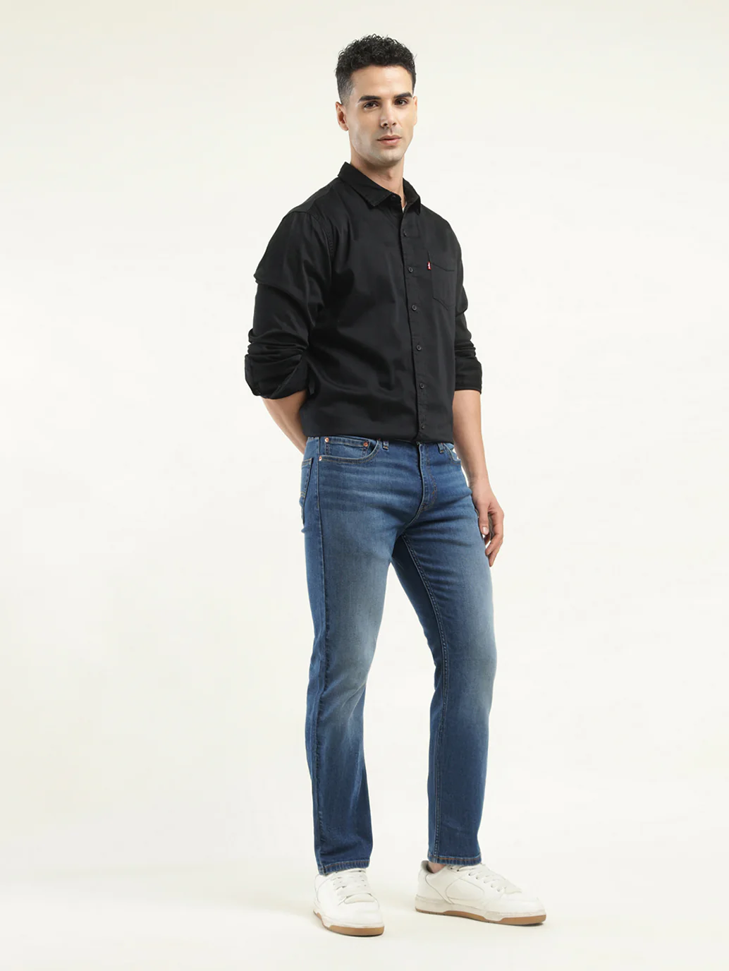 Men's 511 Indigo Slim Fit Mid Rise Jeans - Image 6