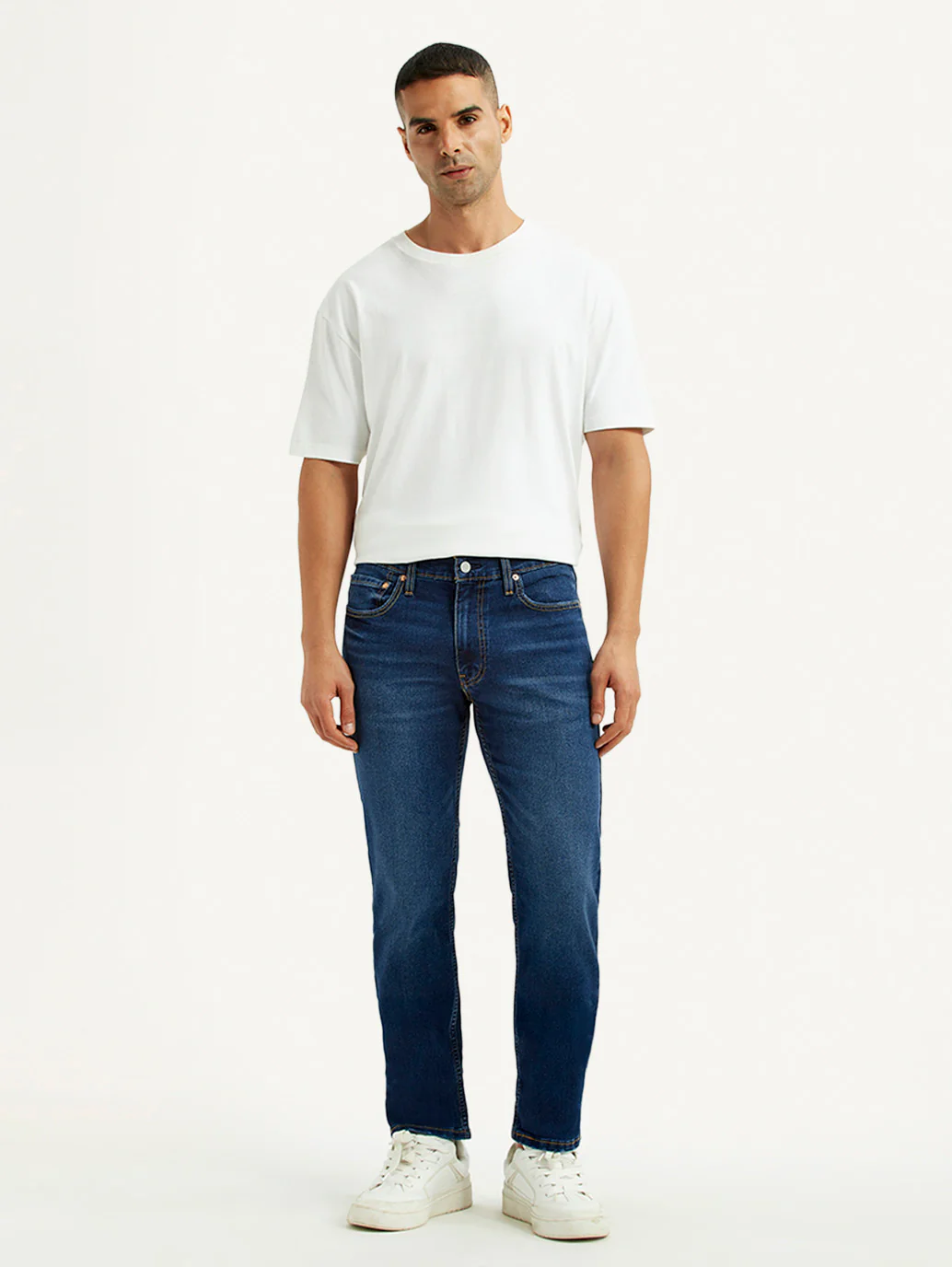 Men's 511 Dark Indigo Slim Fit Mid Rise Jeans - Image 7