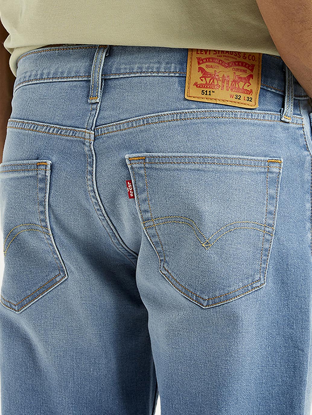 Men's 511 Mid Indigo Slim Fit Mid Rise Jeans - Image 5