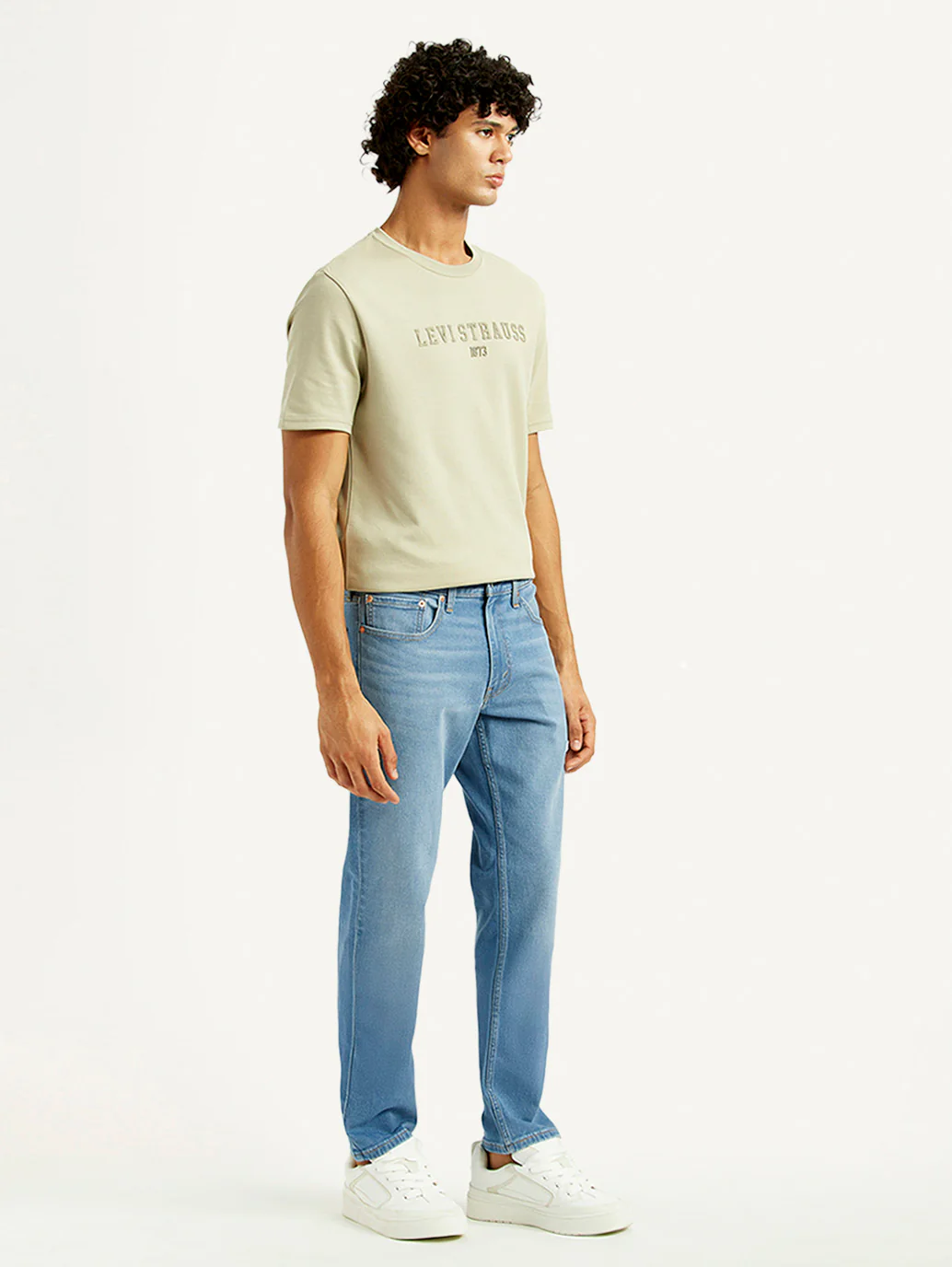 Men's 511 Mid Indigo Slim Fit Mid Rise Jeans - Image 6
