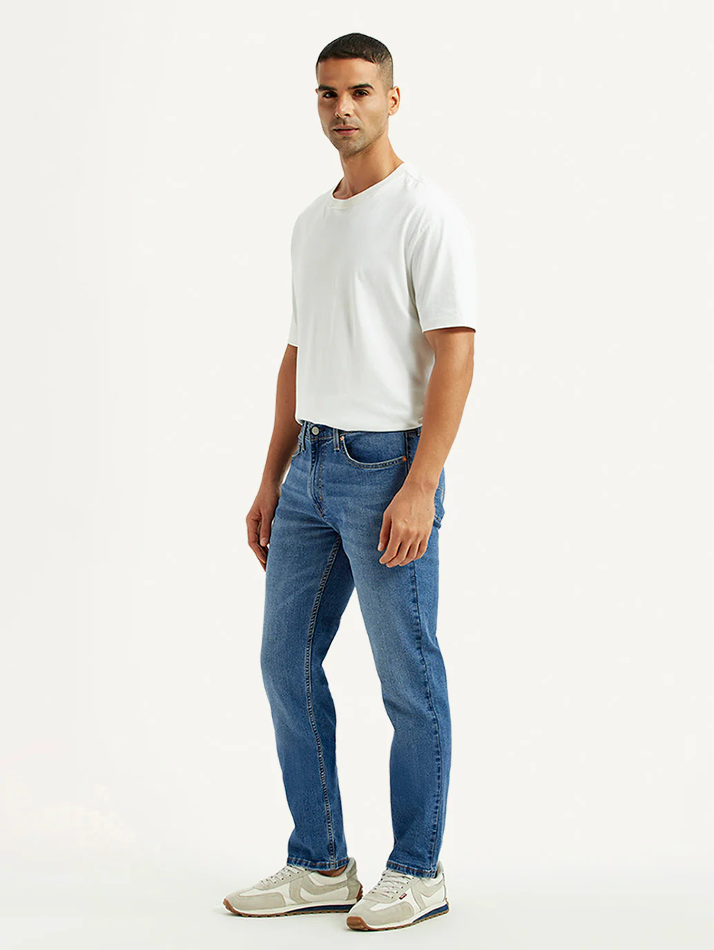 Men's 511 Med Indigo Slim Fit Mid Rise Jeans - Image 5