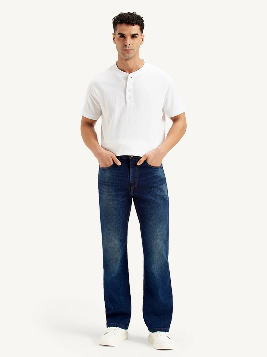 Men's 511 Navy Blue Slim Fit Mid Rise Jeans - Image 2