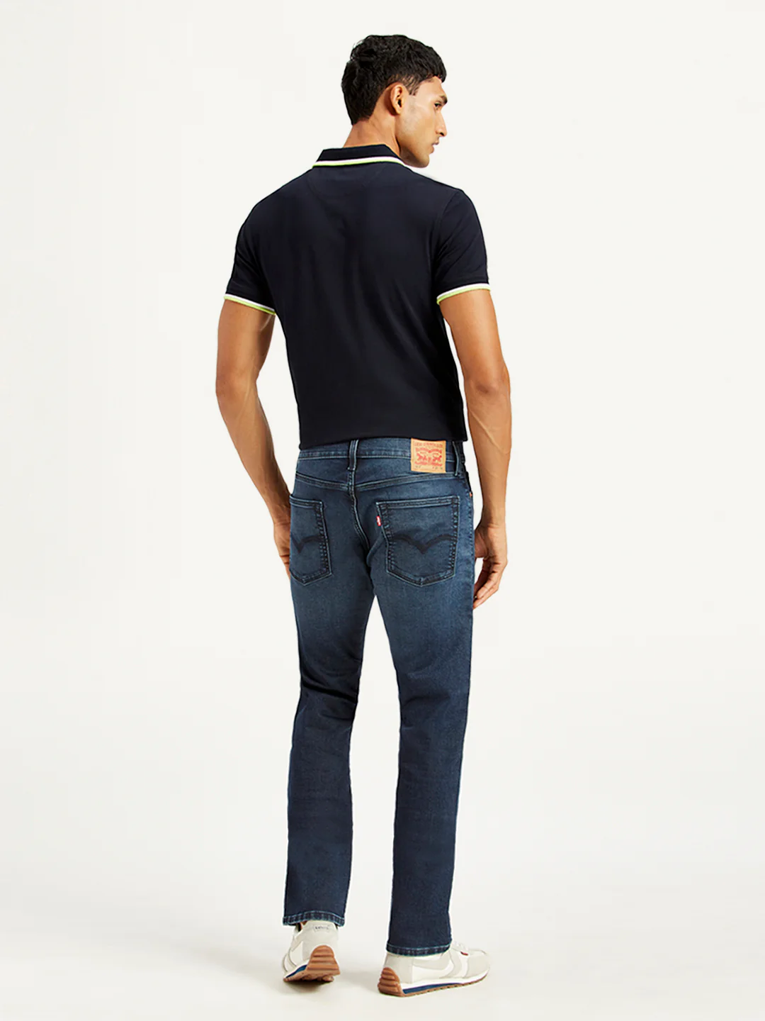 Men's 511 Navy Blue Slim Fit Mid Rise Jeans - Image 3