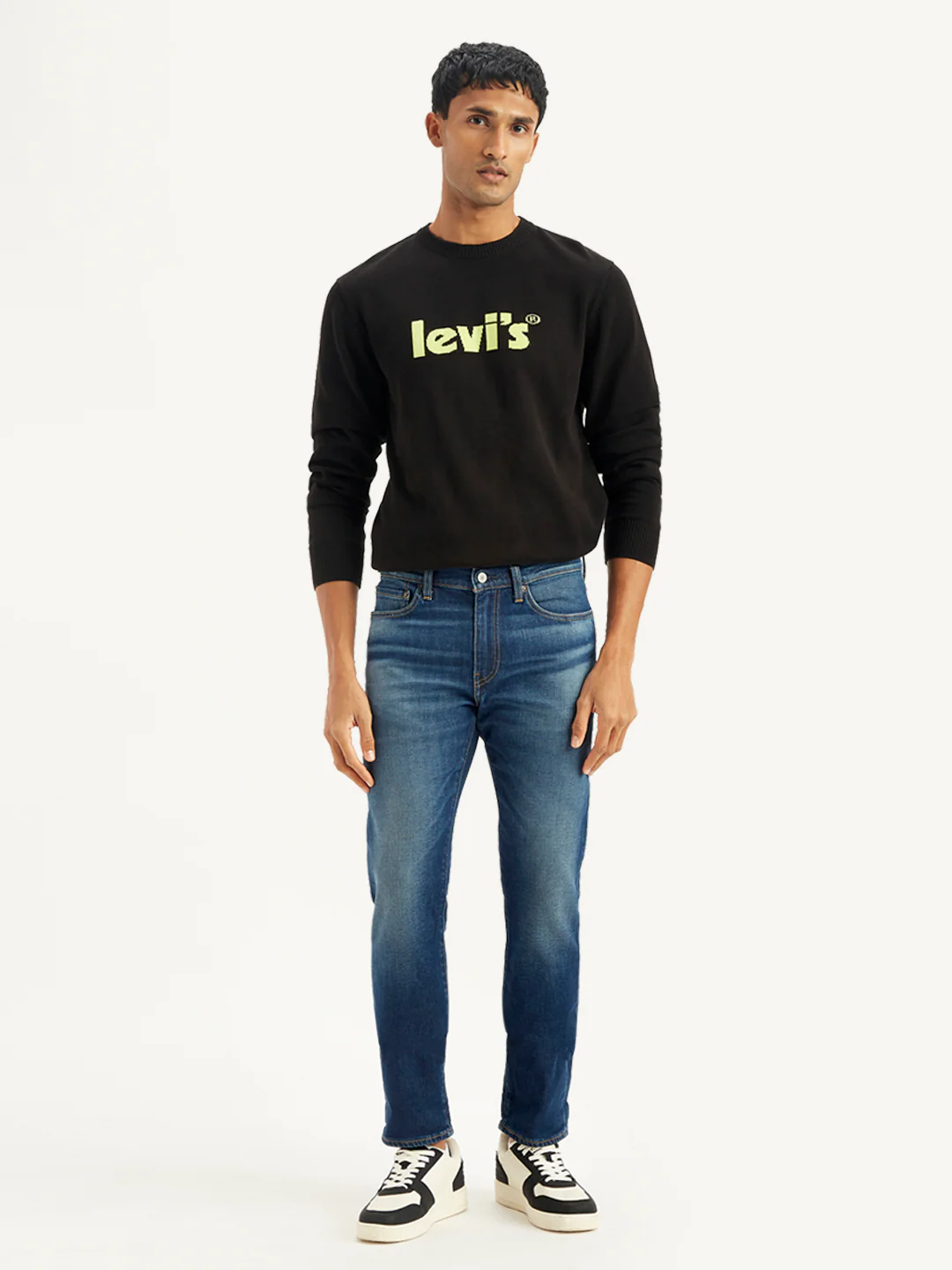 Men's 511 Navy Blue Slim Fit Mid Rise Jeans - Image 2
