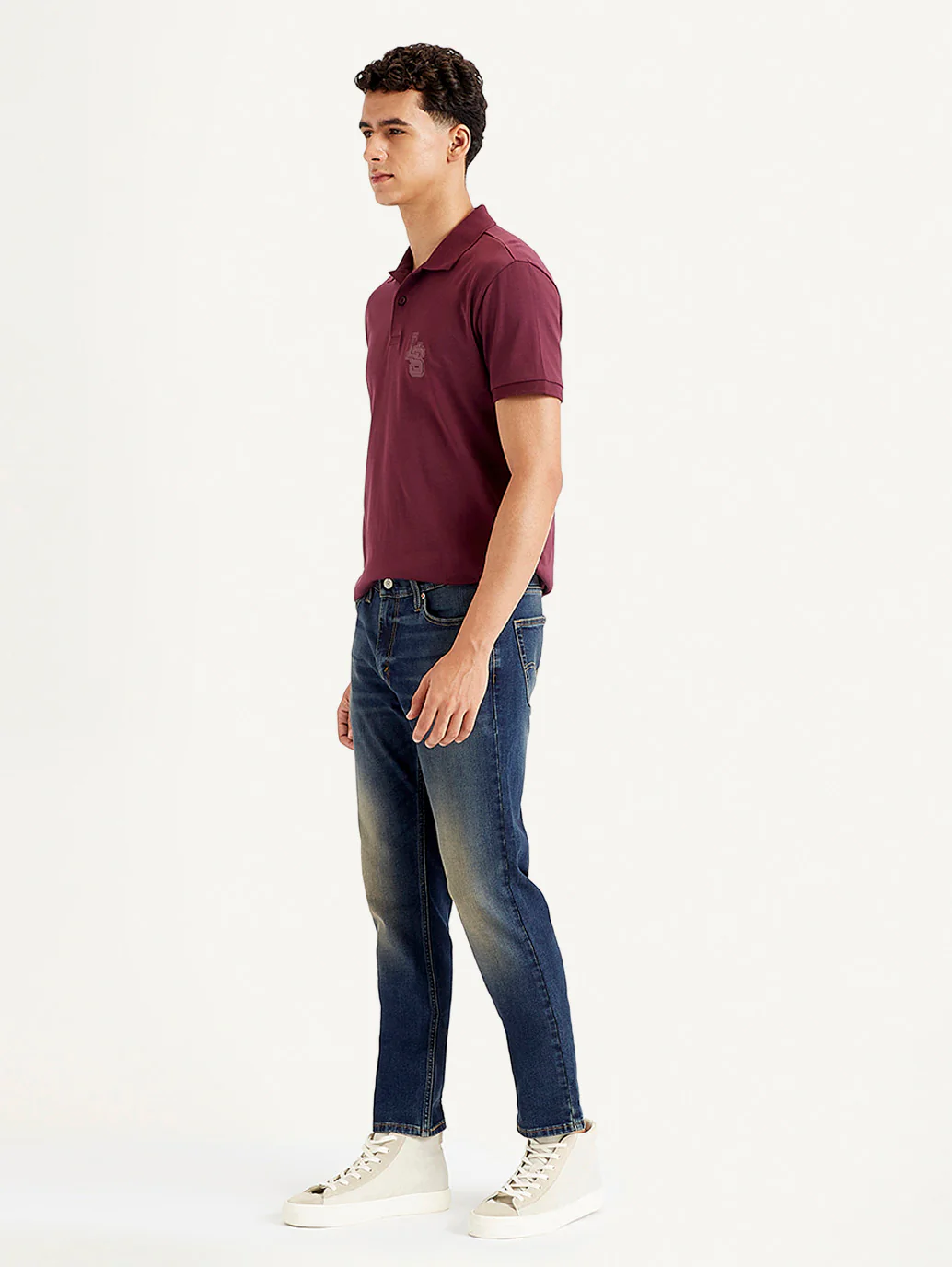 Men's 511 Navy Blue Slim Fit Mid Rise Jeans - Image 2