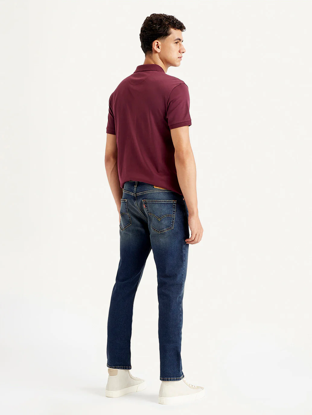 Men's 511 Navy Blue Slim Fit Mid Rise Jeans - Image 5