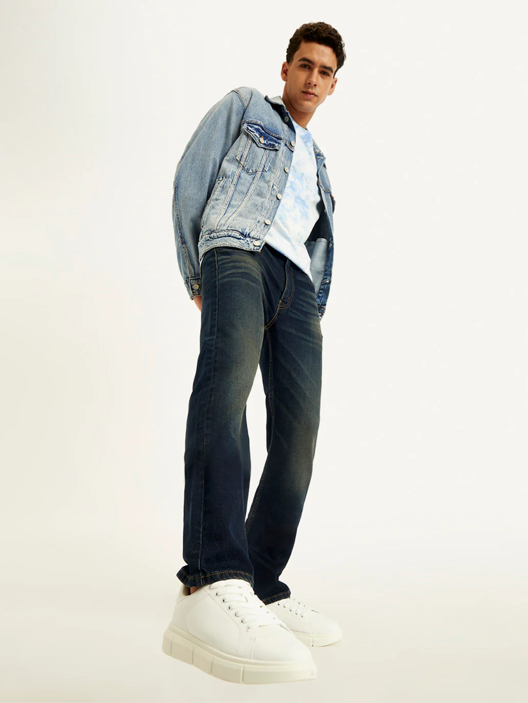 Men's 511 Navy Blue Slim Fit Mid Rise Jeans - Image 5