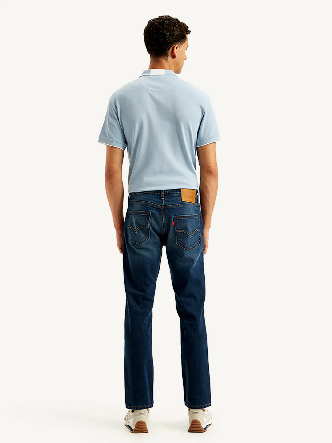Men's 511 Navy Blue Slim Fit Mid Rise Jeans - Image 3