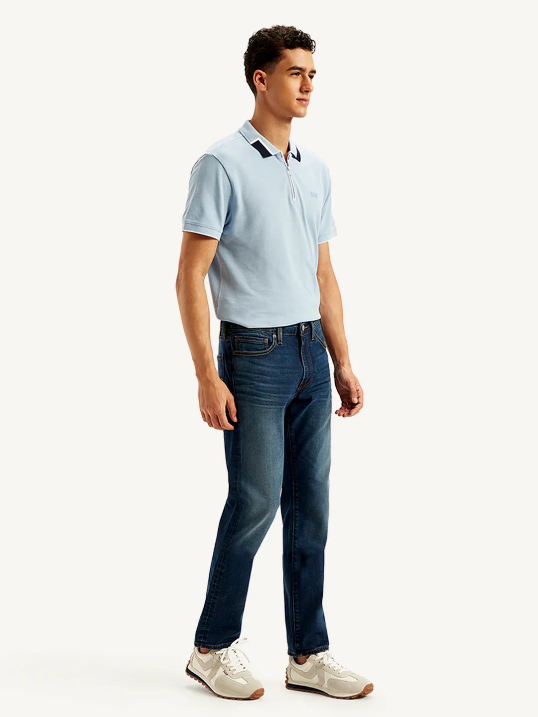 Men's 511 Navy Blue Slim Fit Mid Rise Jeans - Image 5