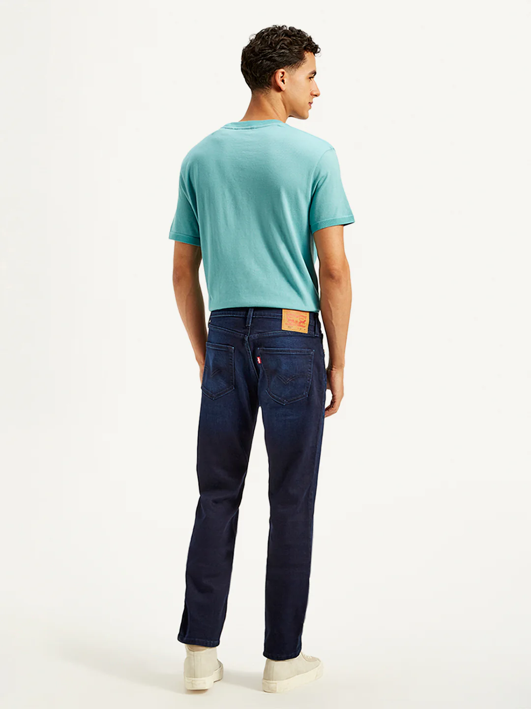 Men's 511 Navy Blue Slim Fit Mid Rise Jeans - Image 3
