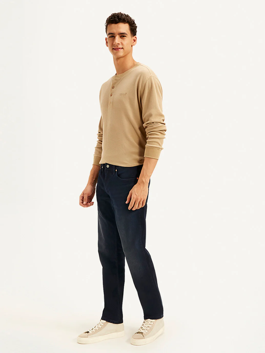 Men's 511 Navy Blue Slim Fit Mid Rise Jeans - Image 6