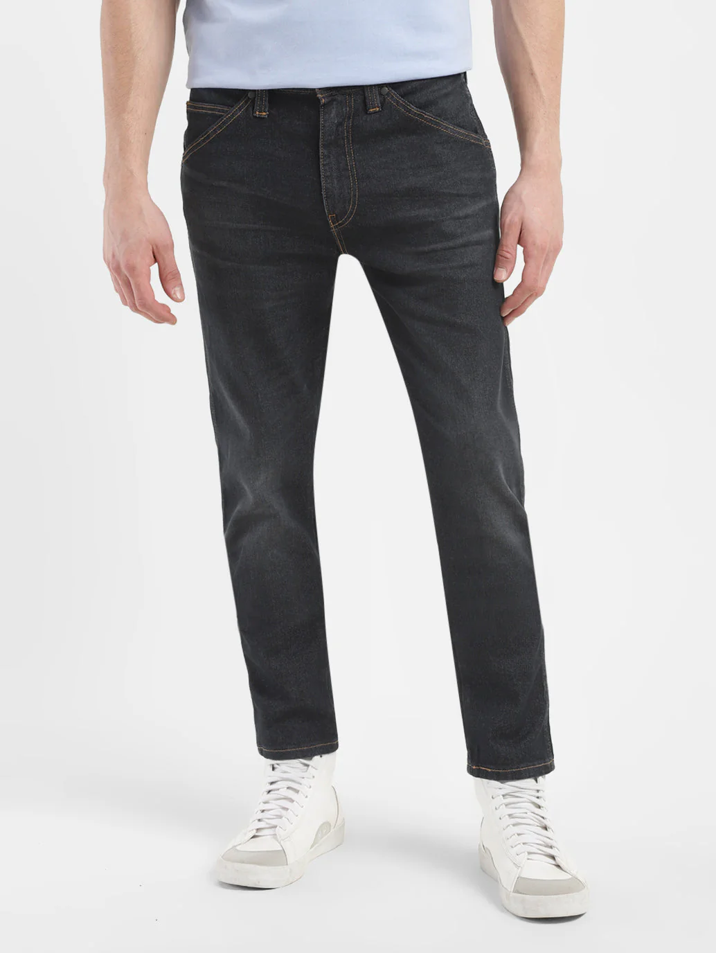 Men's 512 Black Slim Tapered Fit Mid Rise Jeans - Image 2