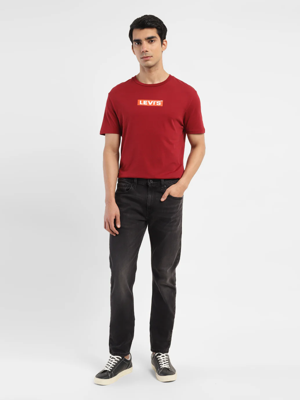 Men's 512 Black Slim Tapered Fit Mid Rise Jeans - Image 8