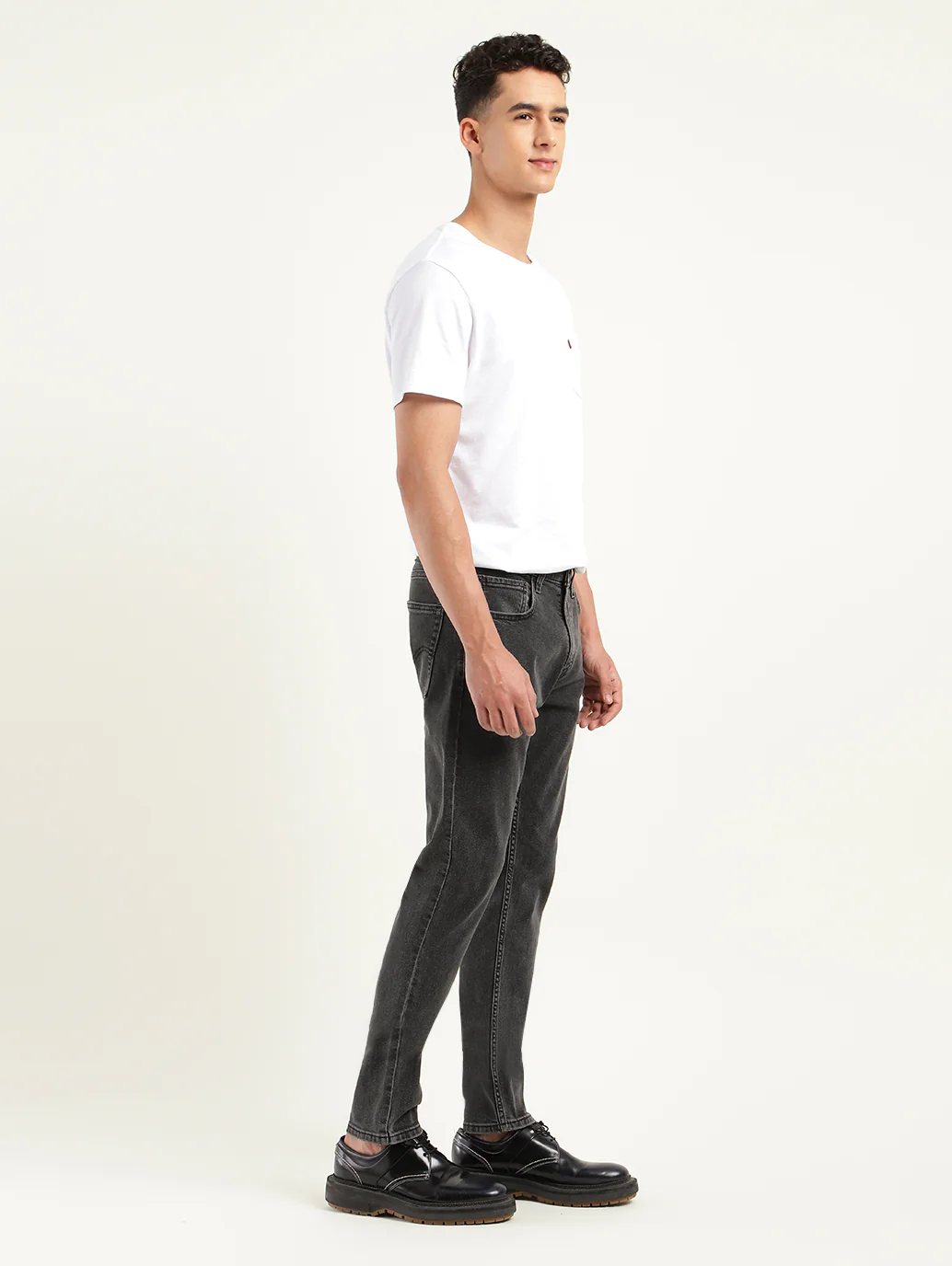 Men's 512 Charcoal Grey Slim Tapered Fit Mid Rise Jeans - Image 3