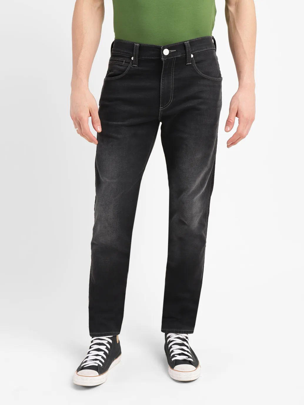 Men's 512 Black Slim Tapered Fit Mid Rise Jeans - Image 2