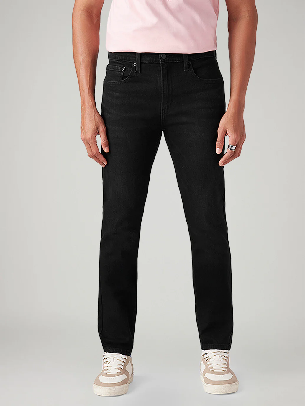 Men's 512 Black Slim Tapered Fit Mid Rise Jeans - Image 3