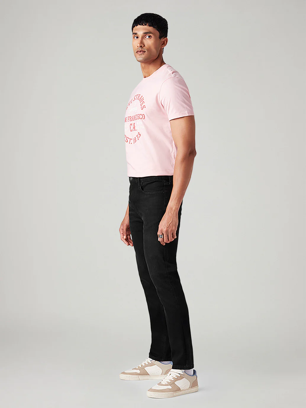 Men's 512 Black Slim Tapered Fit Mid Rise Jeans - Image 7