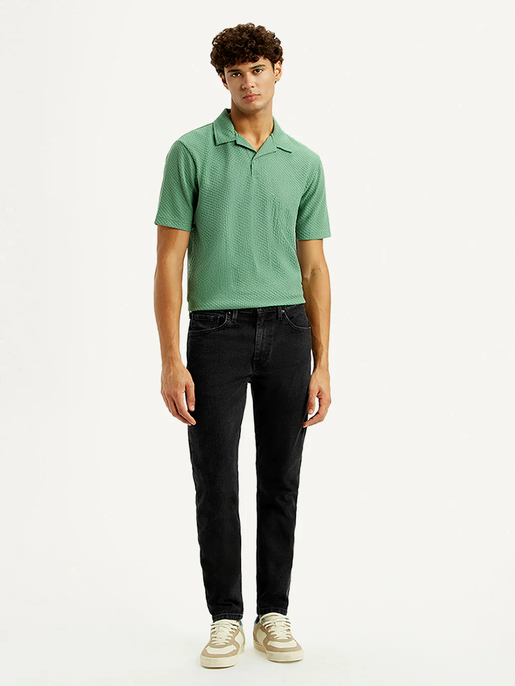 Men's 512 Black Slim Tapered Fit Mid Rise Jeans - Image 2