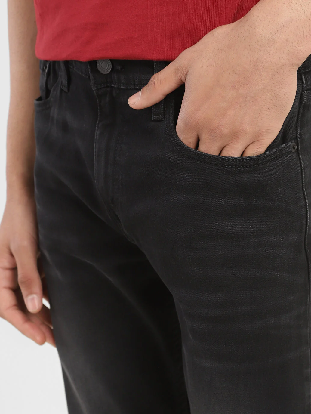 Men's 512 Black Slim Tapered Fit Mid Rise Jeans - Image 11