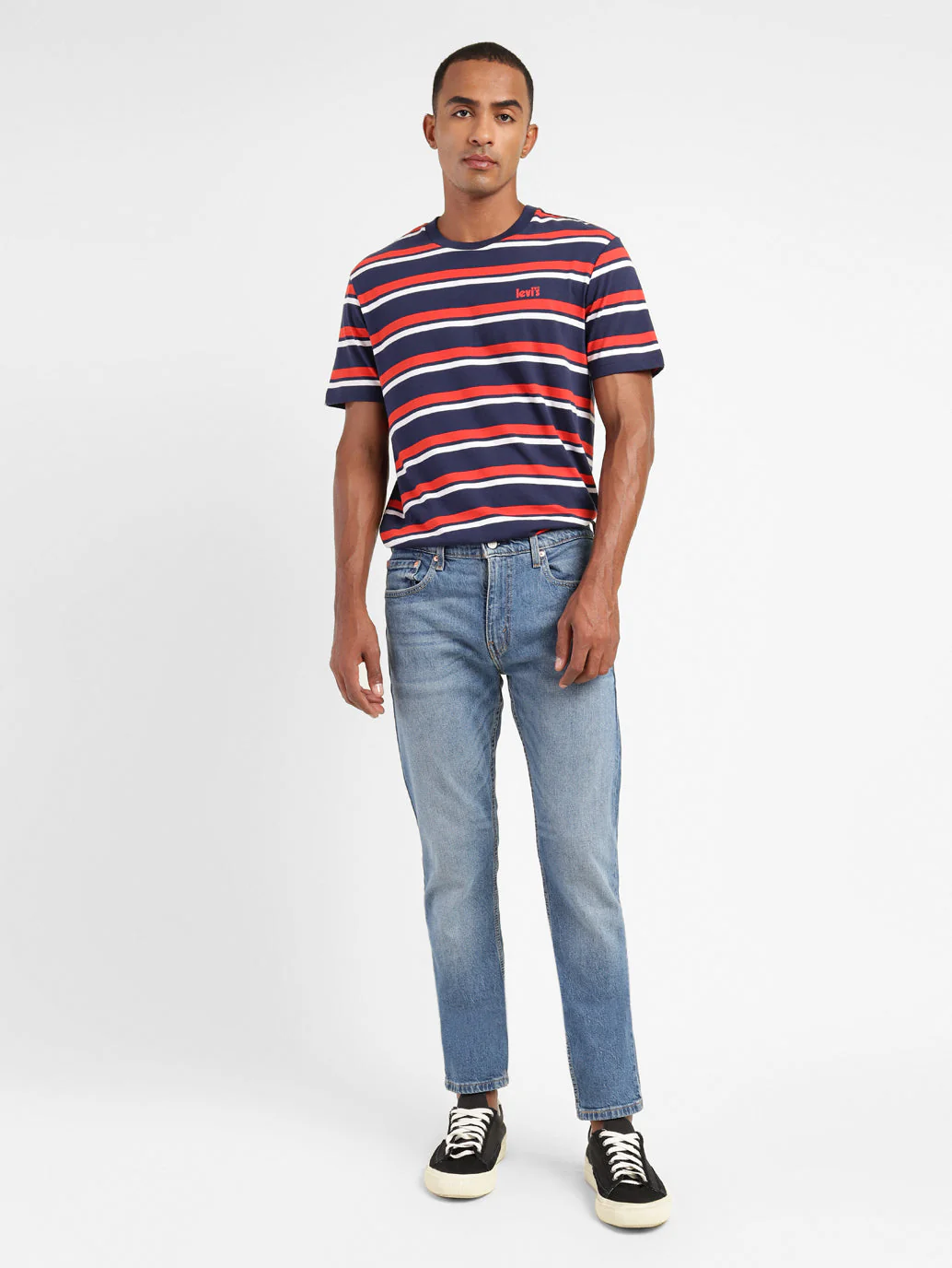 Men's 512 Blue Slim Tapered Fit Mid Rise Jeans - Image 6
