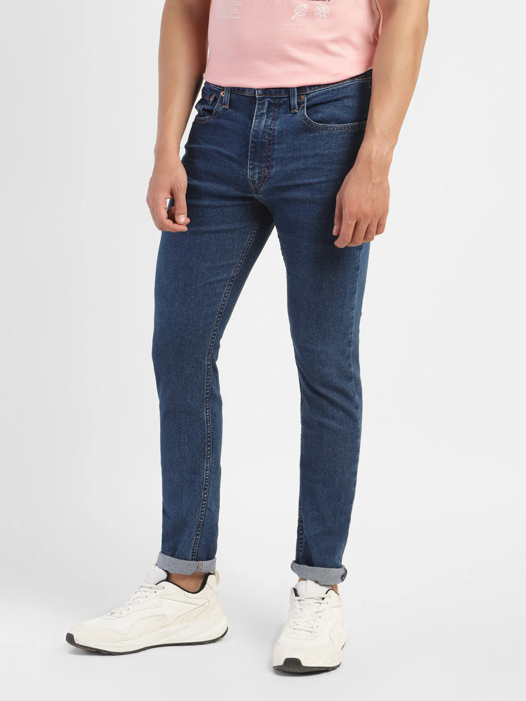 Men's 512 Blue Slim Tapered Fit Mid Rise Jeans - Image 5