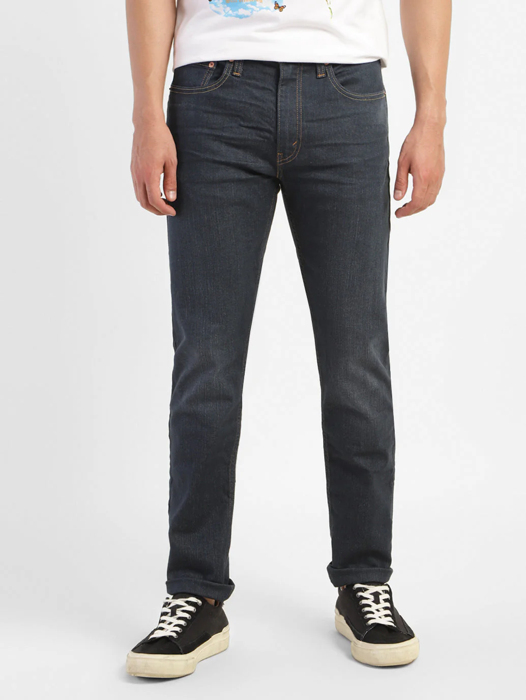 Men's 512 Blue Slim Tapered Fit Mid Rise Jeans - Image 2