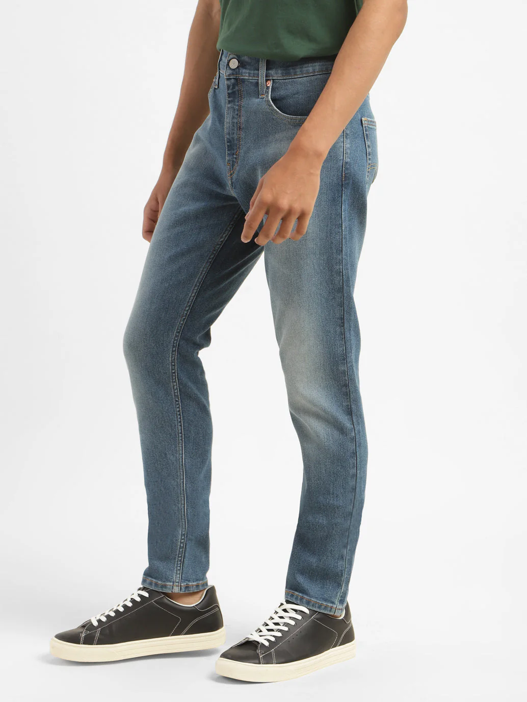 Men's 512 Blue Slim Tapered Fit Mid Rise Jeans - Image 5
