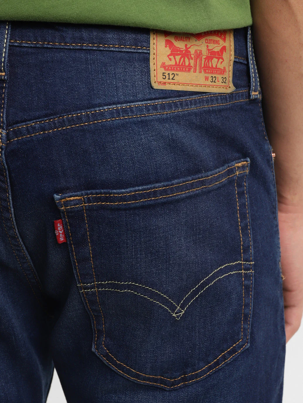 Men's 512 Blue Slim Tapered Fit Mid Rise Jeans - Image 6