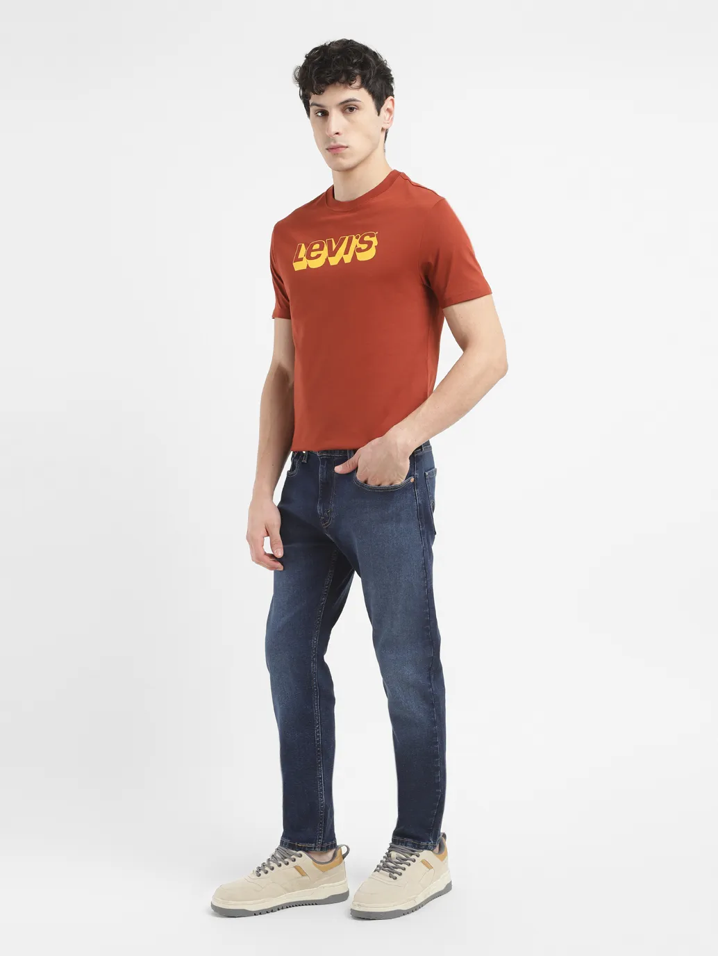Men's 512 Blue Slim Tapered Fit Mid Rise Jeans