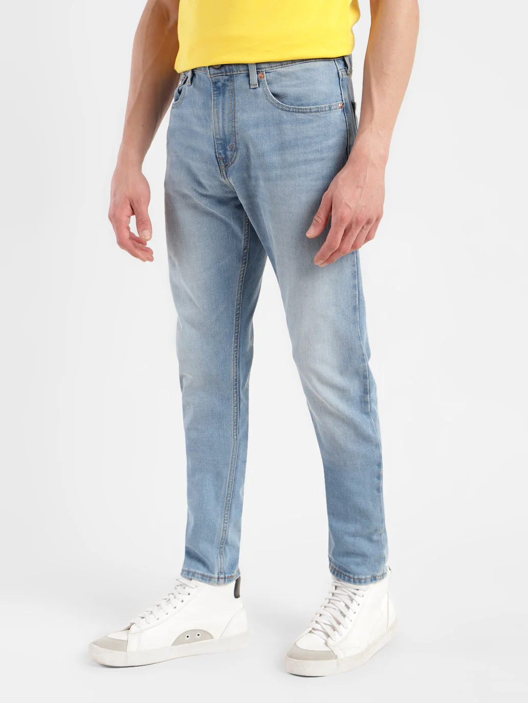 Men's 512 Blue Slim Tapered Fit Mid Rise Jeans - Image 5