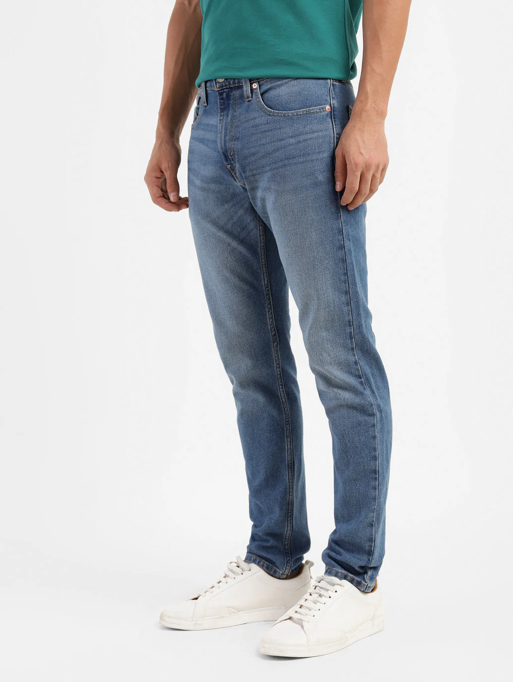 Men's 512 Blue Slim Tapered Fit Mid Rise Jeans - Image 5