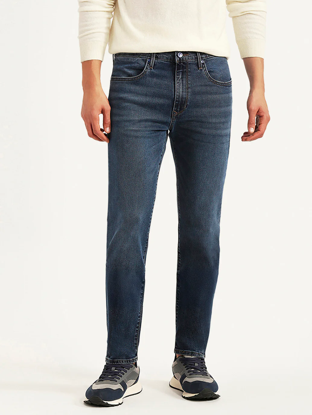 Men's Redloop 512 Blue Slim Tapered Fit Mid Rise Jeans - Image 2