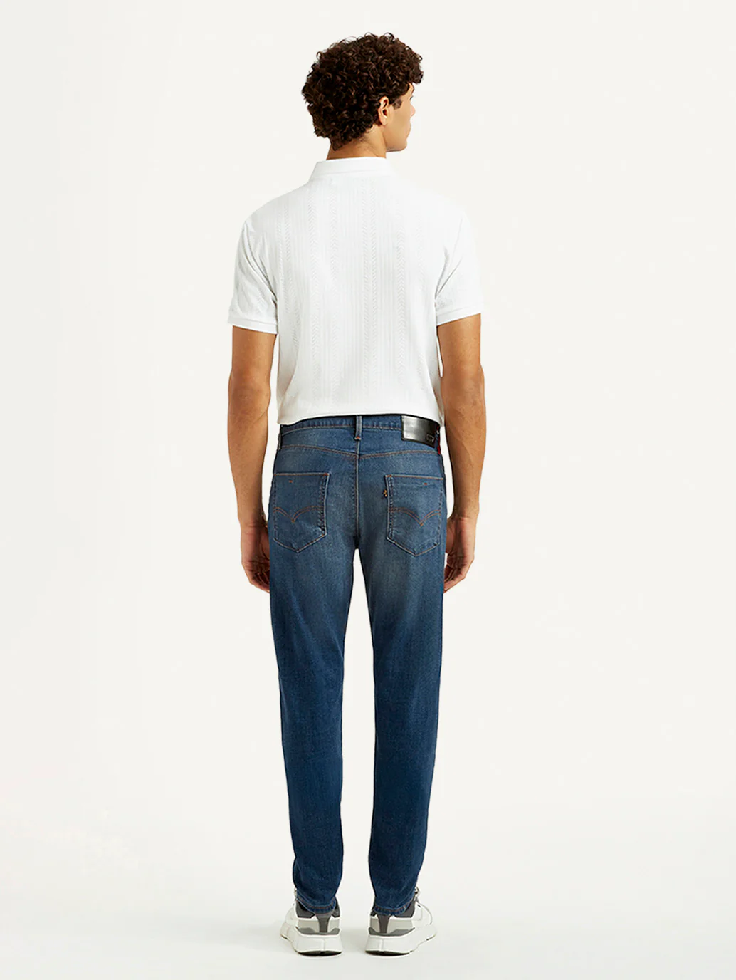 Men's Redloop 512 Blue Slim Tapered Fit Mid Rise Jeans - Image 5