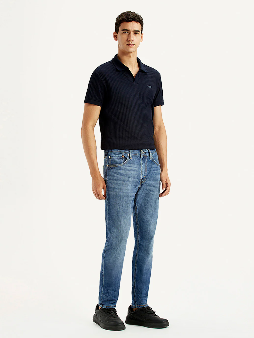 Men's 512 Blue Slim Tapered Fit Mid Rise Jeans - Image 7
