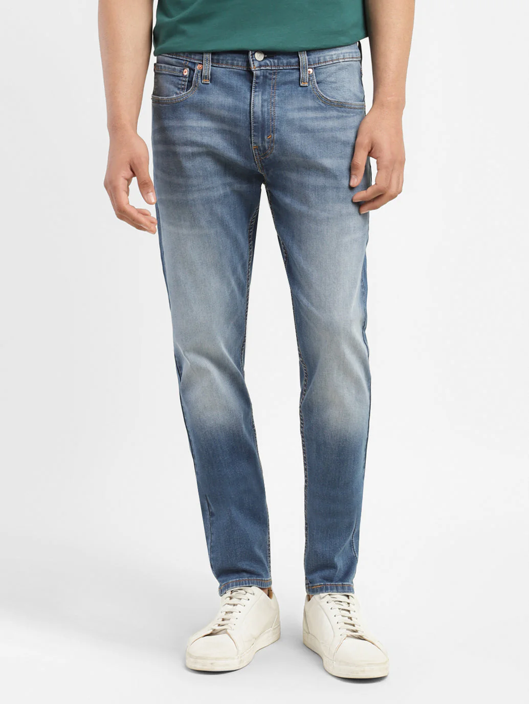 Men's 512 Blue Slim Tapered Fit Mid Rise Jeans - Image 2