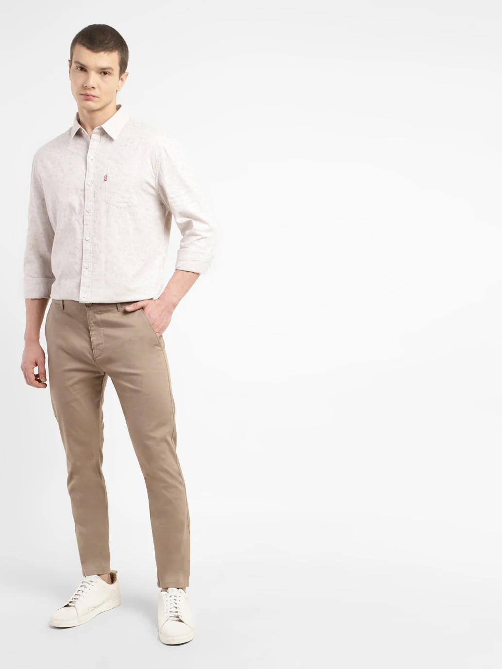 Men's Slim Tapered Fit Trousers - Image 2