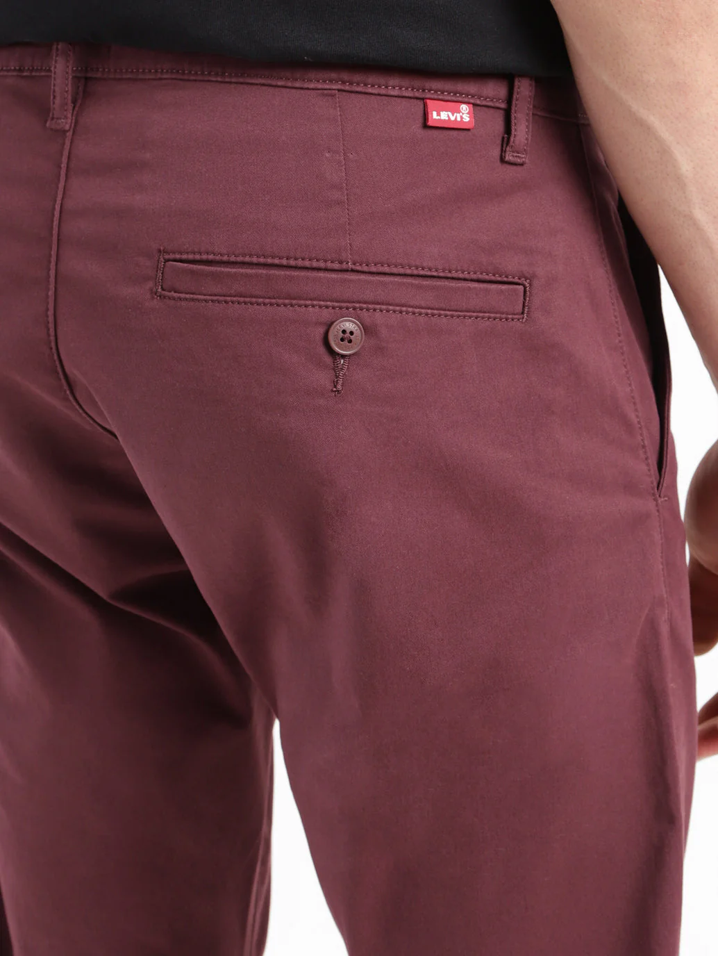 Men's 512 Maroon Slim Tapered Fit Chinos - Image 7