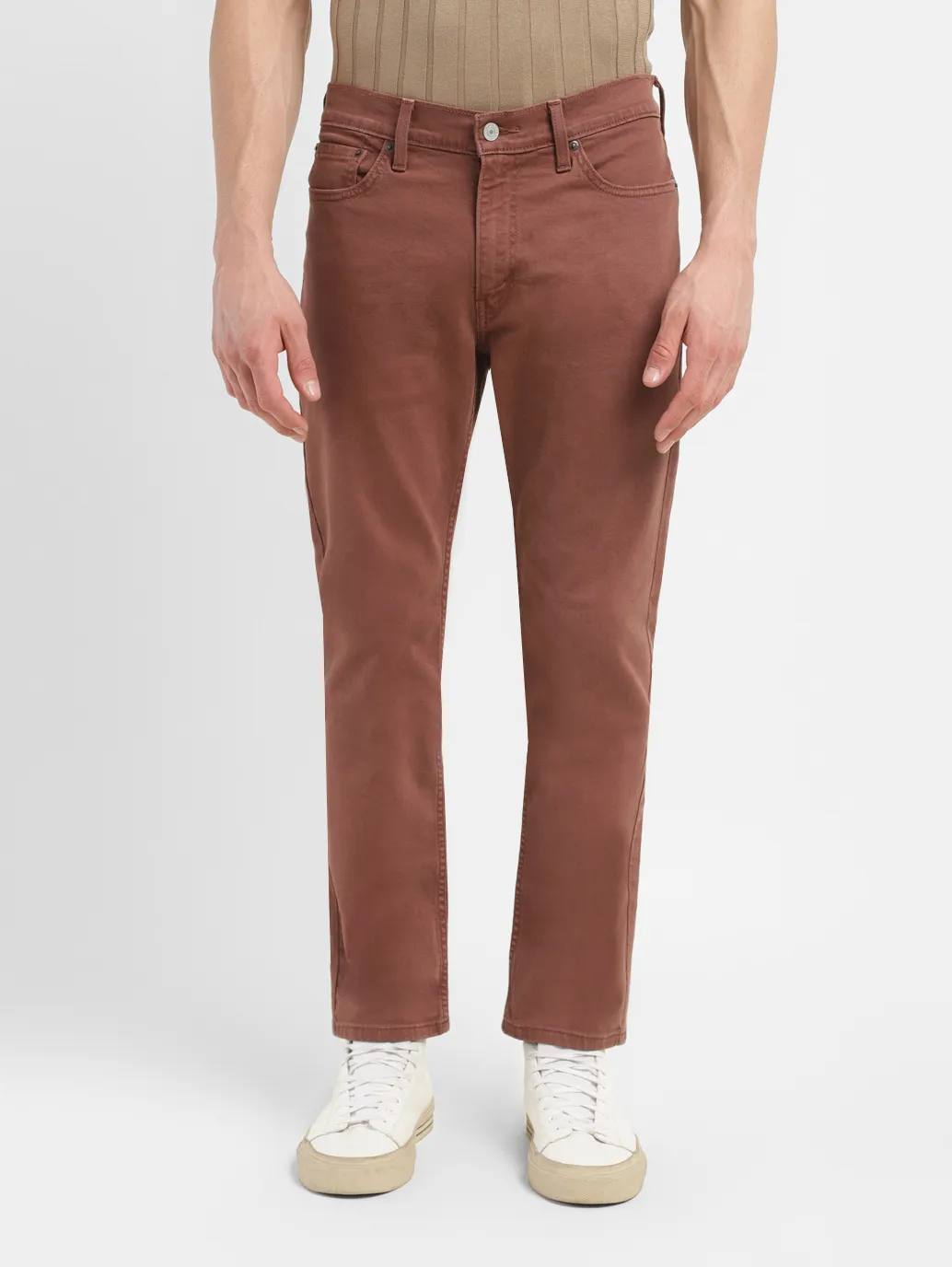 Men's 512 Brown Slim Tapered Fit Mid Rise Jeans - Image 2