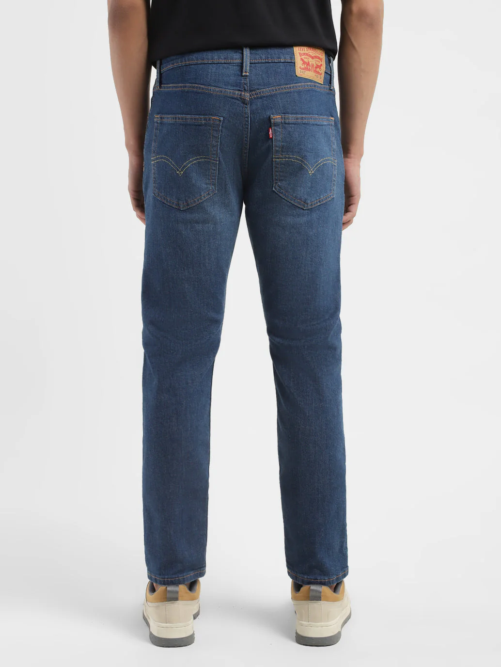 Men's 512 Blue Slim Tapered Fit Mid Rise Jeans - Image 3
