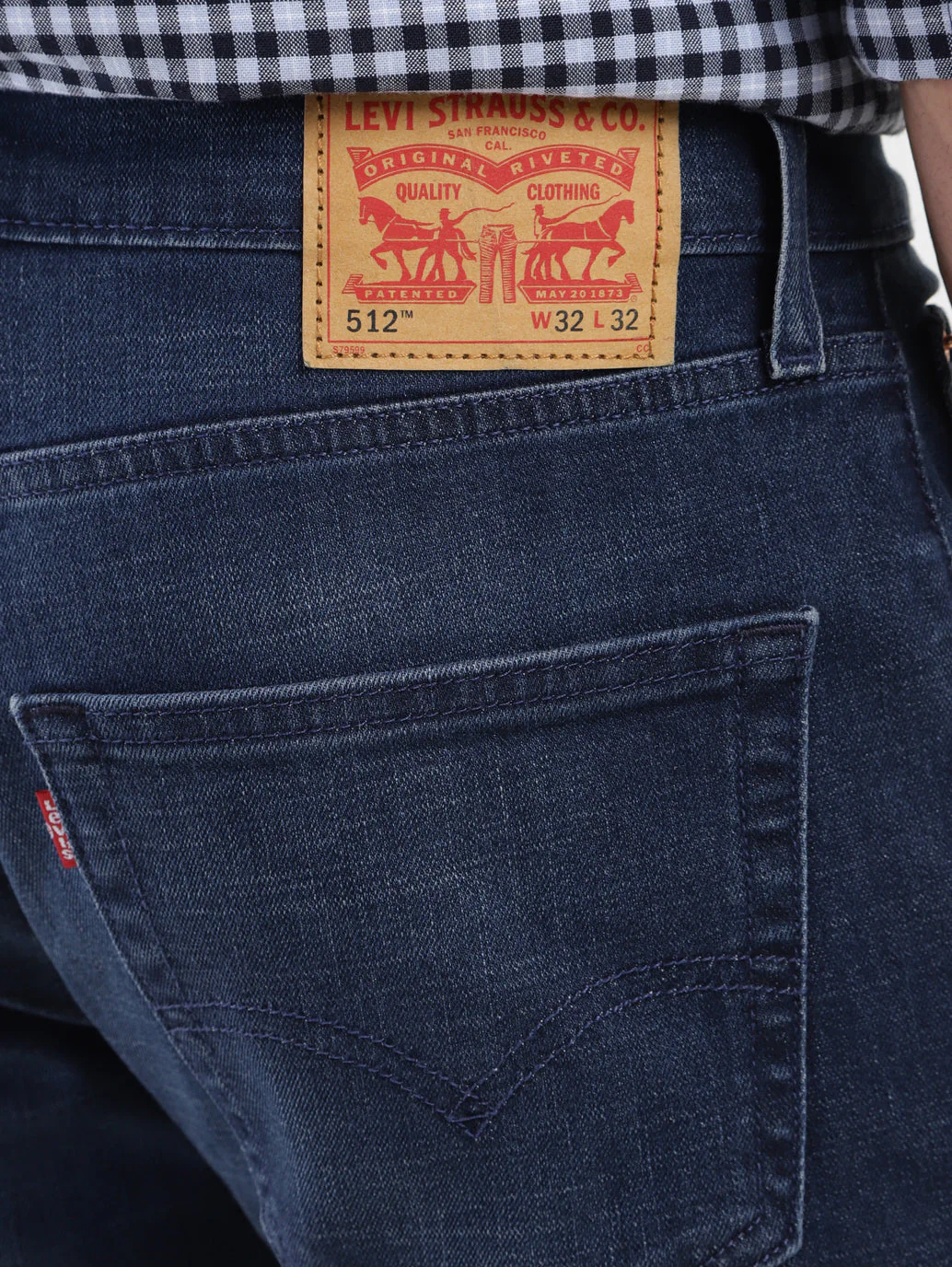 Men's 512 Blue Slim Tapered Fit Mid Rise Jeans - Image 7