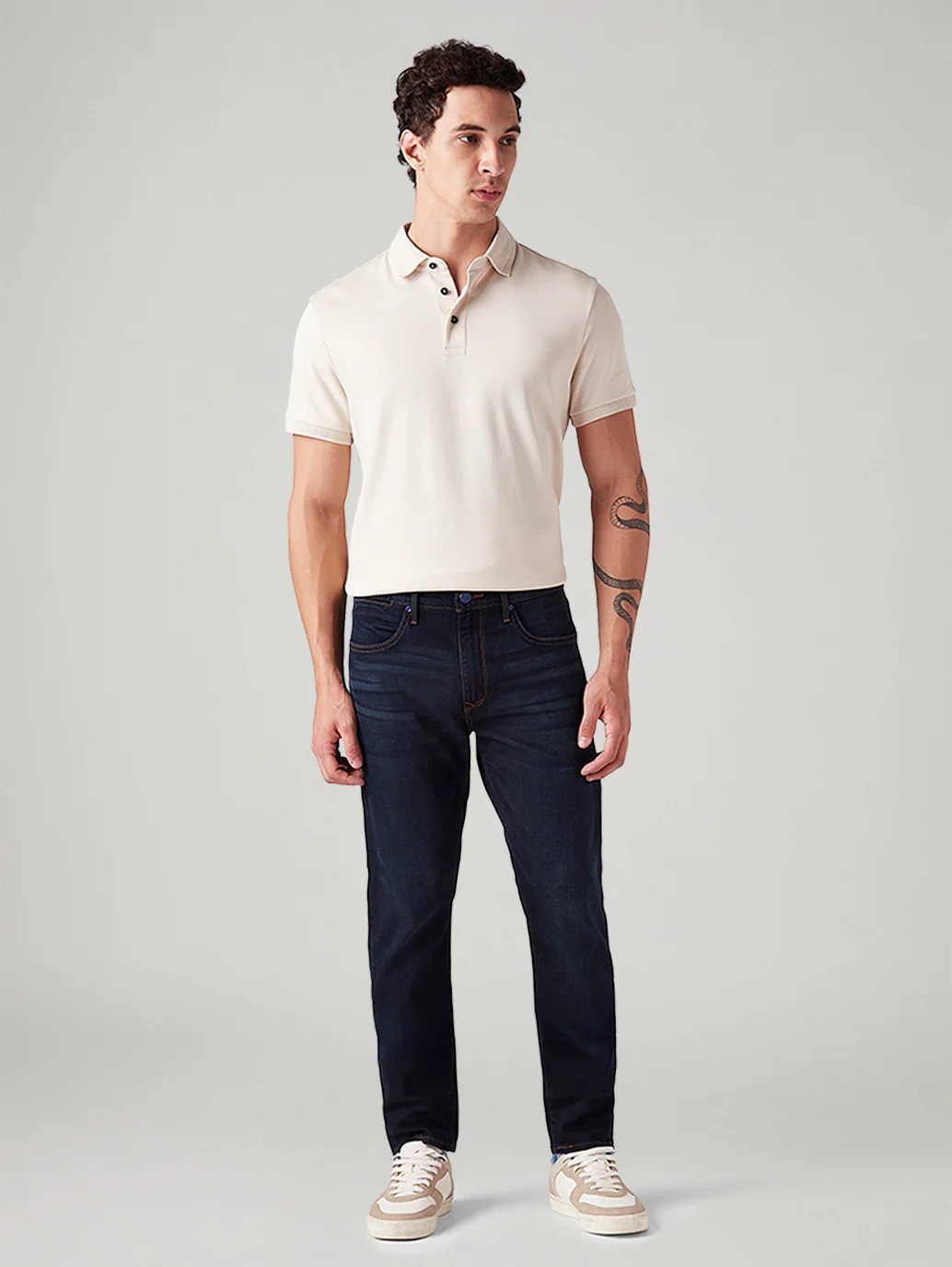 Men's 512 Dark Blue Slim Tapered Fit Mid Rise Jeans - Image 2