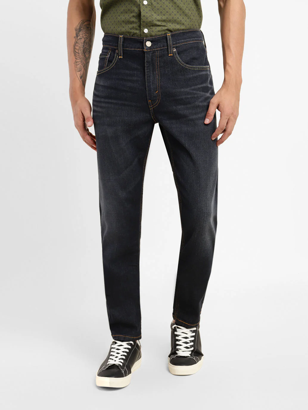 Men's 512 Blue Slim Tapered Fit Mid Rise Jeans - Image 8