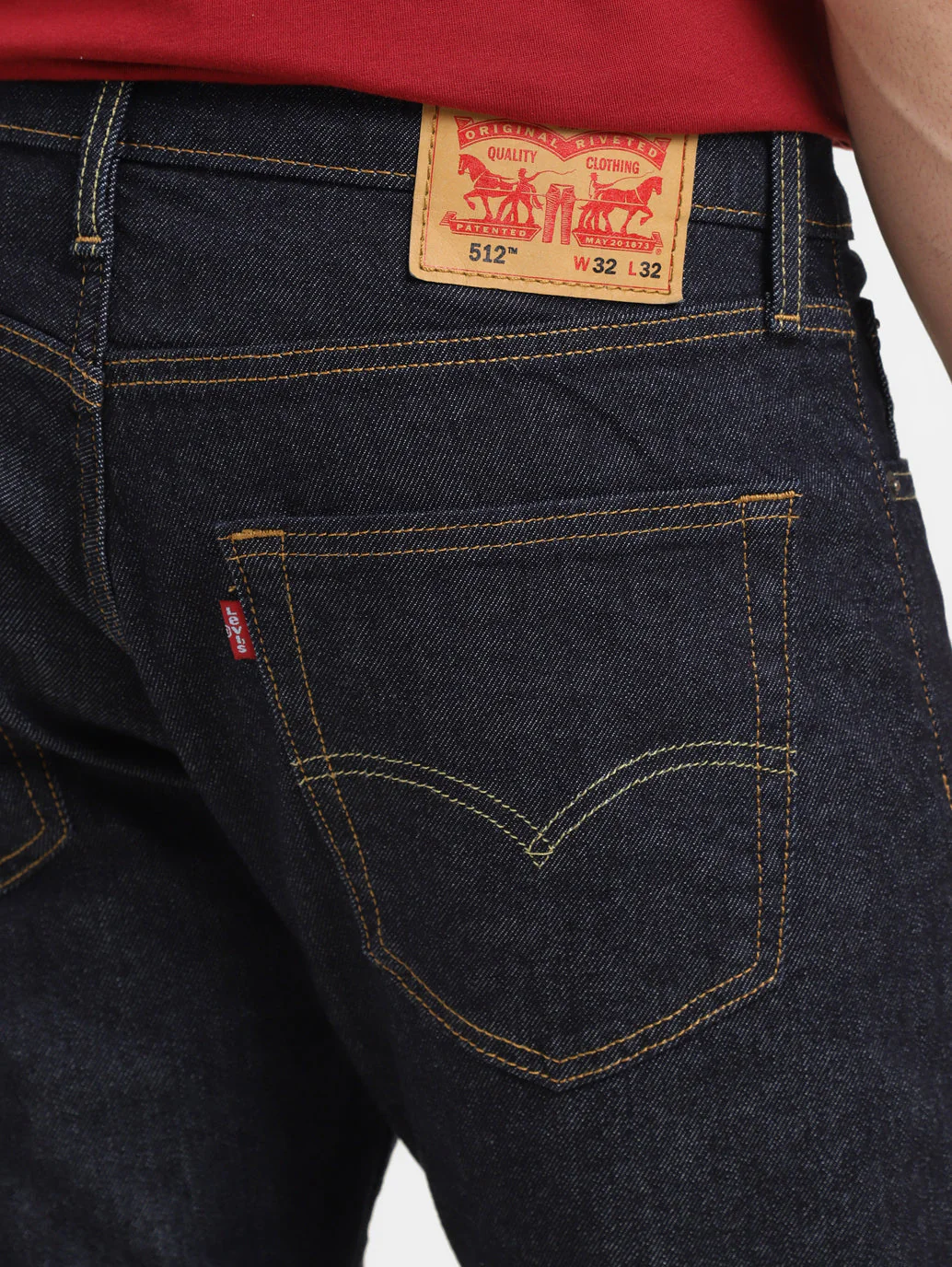 Men's 512 Indigo Slim Tapered Fit Mid Rise Jeans - Image 6